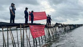 Korps Kepolisian Perairan dan Udara Badan Pemelihara Keamanan (Baharkam) Polri mengonfirmasi bahwa hingga saat ini belum ada laporan terkait adanya pagar laut ilegal sepanjang 30,16 kilometer di perairan Tangerang.