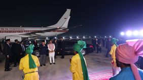 Presiden RI Prabowo Subianto tiba di New Delhi, India pada Kamis, 23 Januari 2025 untuk kunjungan kenegaraan. 