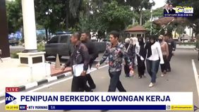 Puluhan Orang Datang Melapor Terkait Dugaan Penipuan Kerja Yang Dilakukan Oknum Penyalur Tenaga Kerja. 
