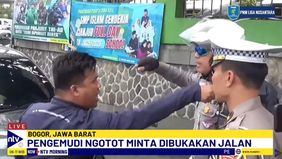 Pengemudi Mobil Tidak Terima Adanya Rekayasa Lalu Lintas Yang Menutup Jalur Menuju Puncak Bogor. 