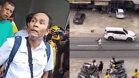 Aksi heroik seorang polisi yang berani menghadapi kawanan begal bersenjata di Lampung viral di media sosial.