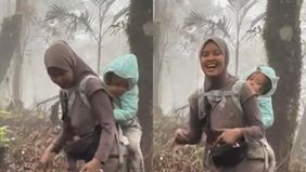 Baru-baru ini, sebuah video singkat yang memperlihatkan aksi seorang ibu muda mendaki sambil menggendong anak kecilnya, menjadi viral dan langsung mendapat perhatian publik.