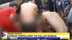 Bocah 4 Tahun Tewas Setelah Terseret Arus Deras Sungai Ciujung, Serang, Banten.
