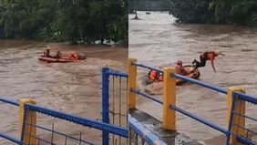 Sebuah insiden menegangkan terjadi di Sungai Lekopaccing, Desa Pucak, Kecamatan Tompobulu, Kabupaten Maros, Sulawesi Selatan, pada Selasa, 11 Februari 2025 sore.