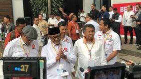 Para anggota Kabinet Merah Putih (KMP), baik dari kalangan menteri maupun wakil menteri, tampak menghadiri perayaan Hari Ulang Tahun (HUT) ke-17 Partai Gerindra