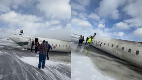 Sebuah pesawat komuter Delta Air Lines yang datang dari Minneapolis mengalami kecelakaan di Bandara Toronto Pearson, Kanada. Menurut Administrasi Penerbangan Federal (FAA), gambar kejadian menunjukkan pesawat tersebut terbalik.