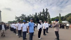 Sebanyak 481 kepala daerah terpilih hasil Pilkada Serentak 2024 mengikuti pengarahan dan gladi kotor di Monumen Nasional (Monas), Jakarta, pada Selasa.