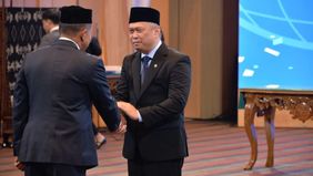 Marsekal Madya TNI Mohammad Syafii resmi dilantik sebagai Kepala Badan Nasional Pencarian dan Pertolongan menggantikan Marsekal Madya TNI Kusworo.