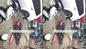 Kecelakaan terjadi hari ini di Jalan Raya Lenteng Agung, dekat jalur Stasiun UP arah depok, ketika sebuah mobil menabrak sepeda motor. 