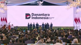 Presiden Prabowo meluncurkan Badan Pengelola Investasi (BPI) Daya Anagata Nusantara (Danantara) Senin, 24 Februari 2025 di Halaman Tengah Istana Kepresidenan, Jakarta.