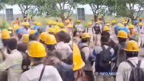  Aksi mogok kerja yang berujung pada tindakan anarkis terjadi di kawasan industri PT Indonesia Morowali Industrial Park (IMIP) di Kecamatan Bahodopi, Kabupaten Morowali, pada Minggu, 2 Maret 2025.