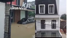 Sejumlah titik wilayah di Bekasi dihantam banjir sejak pagi tadi.