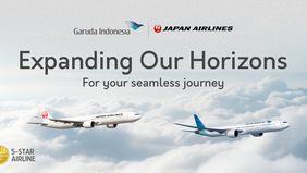 Maskapai penerbangan nasional Garuda Indonesia resmi memperkuat kolaborasinya dengan Japan Airlines melalui program "Joint Business" yang bertujuan untuk mempercepat pengembangan bisnis dan memperluas pasar kedua maskapai di kawasan Asia Pasifik.