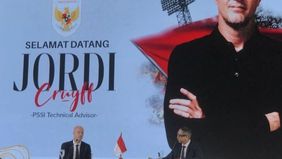 PSSI resmi memperkenalkan Jordi Cruyff sebagai penasihat teknik dalam konferensi pers yang digelar di Jakarta, Selasa 12 Maret 2025.