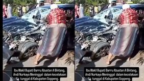 Korban menumpangi mobil Toyota Vios dengan nomor polisi DD 1848 XJ yang dikemudikan oleh pria inisial AS (26).