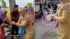 Sebuah video memperlihatkan Bupati Pangandaran, Citra Pitriyami, tengah menyapa warga saat momen Idul Fitri menjadi viral di media sosial. Momen yang terekam menunjukkan Citra menyalami warga satu per satu yang telah berjejer di tepi sawah untuk meny