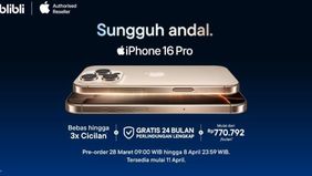 Melansir laman resmi Blibli, yang merupakan salah satu mitra resmi Apple di Indonesia, seluruh model iPhone 16 kini telah tersedia melalui sistem pre-order. Program ini berlangsung mulai 28 Maret hingga 8 April 2025. Melalui pre-order, konsumen dapat