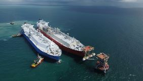 PT Perusahaan Gas Negara Tbk (PGN) sebagai Subholding Gas PT Pertamina (Persero) menyampaikan fasilitas Floating Storage Regasification Unit (FSRU) Lampung menerima pasokan LNG sebesar 130.000 m3 dari Kilang Bontang, Kalimantan Timur.