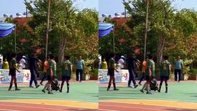 Dalam pertandingan semifinal futsal di SMP Labschool Unesa, Jl. Kawung, Kemayoran, Surabaya terjadi insiden mengejutkan. Seorang bocah pemain futsal didorong oleh pria berbaju hitam yang diduga penonton, setelah selebrasi sang bocah dinilai berlebiha