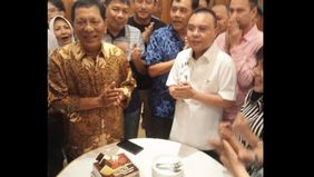 Kegiatan itu turut dihadiri artis Raffi Ahmad
