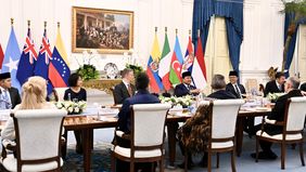 Presiden Republik Indonesia, Prabowo Subianto, menerima surat kepercayaan dari delapan Duta Besar Luar Biasa dan Berkuasa Penuh (LBBP) negara-negara sahabat di Istana Merdeka, Jakarta, pada Selasa, 6 Mei 2025.