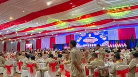 Prabowo Hadiri Halal Bi Halal Purnawirawan Angkatan Darat dan Keluarga Besar TNI-Polri