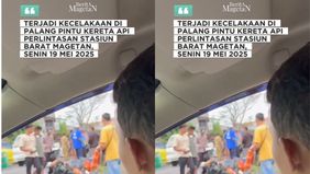 Banyak korban terkapar di pinggir rel. Ada yang dilarikan ke rumah sakit.
