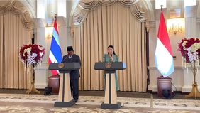 Presiden Prabowo menyampaikan rasa terima kasihnya atas sambutan hangat yang diberikan oleh Raja Thailand dan Perdana Menteri Paetongtarn kepada dirinya serta delegasi Indonesia.