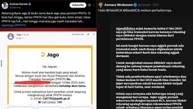 Pemblokiran rekening secara massal tengah menghebohkan jagat media sosial. Sejumlah nasabah dari berbagai bank, mengeluhkan bahwa rekening mereka tiba-tiba dibekukan tanpa pemberitahuan sebelumnya.