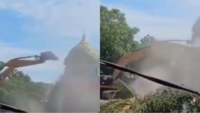 Sebuah video yang memperlihatkan proses penggusuran permukiman di Lingkungan Pondok Prasi, Kelurahan Bintaro, Kecamatan Ampenan, Kota Mataram, Nusa Tenggara Barat, viral di media sosial.