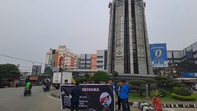 Mahasiswa ini dari Aliansi Mahasiswa Universitas Pamulang 