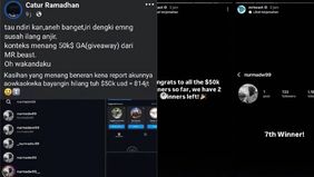 Seorang wanita asal Indonesia mendadak menjadi sorotan setelah berhasil memenangkan hadiah spektakuler senilai USD50.000 (sekitar Rp814 juta) dari YouTuber terkenal, MrBeast. Namun, momen bahagia itu berubah menjadi bencana digital karena akun Instag