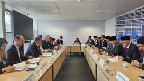 Menteri Koordinator Bidang Perekonomian Airlangga Hartarto melakukan pertemuan bilateral dengan European Union Commissioner for Trade and Economic Security Maroš Šef?ovi?, pada Jumat (6/06) di Berlaymont Building, Brussels, Belgia.