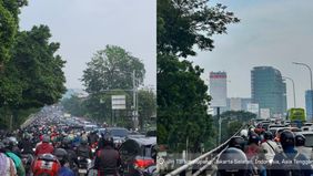 Arus lalu lintas di Jalan TB Simatupang arah Lebak Bulus, Jakarta Selatan, mengalami kemacetan parah pada Selasa pagi, 10 Juni 2025. Kemacetan mulai terasa sejak kawasan perempatan Ragunan dan terus merambat hingga ke depan sekolah High Scope Indones