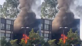 Pagi hari ini, Sabtu 14 Juni 2025 terjadi kebakaran di samping Ruko Northridge, Pagedangan. Tetap berhati-hati 