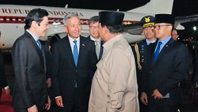 Presiden Republik Indonesia Prabowo Subianto tiba di Singapura pada Minggu malam, 15 Juni 2025, dalam rangka kunjungan kenegaraan