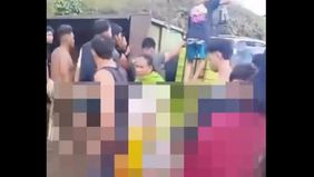 Peristiwa ini viral di media sosial.