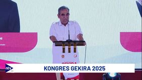 Ketua MPR RI sekaligus Sekretaris Jenderal Partai Gerindra, Ahmad Muzani, menyampaikan apresiasi dan pujian khusus kepada Presiden Komisaris NT Corp, Nurdin Tampubolon dalam sambutannya saat membuka Kongres GEKIRA di Nusantara Ballroom, NT Tower.