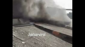 Suara ledakan sempat terdengar