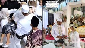 Media sosial diramaikan dengan video viral seorang pengantin perempuan yang menangis histeris bahkan sampai tak sadarkan diri di hari akad nikahnya. Pengantin bernama Wiwin Wulandari itu pingsan sesaat sebelum acara dimulai, setelah melihat langsung 