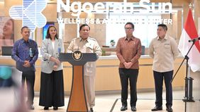 Presiden Prabowo Subianto meresmikan Ngoerah Sun Wellness and Aesthetic Center (NSWAC), Rumah Sakit Umum Pusat (RSUP) Prof. dr. I.G.N.G Ngoerah, Kota Denpasar, Bali, pada Rabu, 25 Juni 2025.