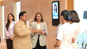 Presiden Republik Indonesia Prabowo Subianto meresmikan Ngoerah Sun Wellness and Aesthetic Center (NSWAC), salah satu unit layanan modern di Rumah Sakit Umum Pusat (RSUP) Prof. dr. I.G.N.G Ngoerah, Kota Denpasar, pada Rabu, 25 Juni 2025.