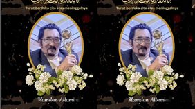 Ratu dangdut menulisnya di akun Instagramnya tentang dukanya akan meninggalnya Hamdan ATT.