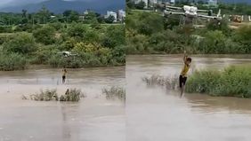 Pada 3 Juli, sebuah video berdurasi dua menit viral di media sosial. Video itu menunjukkan seorang petani bernama Tran Van Nghia (35 tahun) menggunakan drone pertanian besar untuk menyelamatkan dua anak.