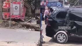 Dalam video yang beredar di media sosial, tampak warga berkumpul di sekitar lokasi kejadian. Kios pom bensin terlihat hancur, begitu pula dengan sebuah mobil minibus Avanza berwarna hitam. Bagian depan mobil pemadam kebakaran juga mengalami kerusakan