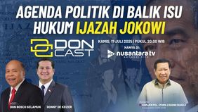 Program Doncast Nusantara TV edisi Kamis 17 Juli 2025 menghadirkan eks Kabareskrim yang juga mantan politikus, Komjen Pol (Purn) Susno Duadji membahas tuntas topik "Agenda Politik di Balik Isu Hukum Ijazah Jokowi". 