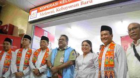 Wakil Gubernur (Wagub) DKI Jakarta, Rano Karno menghadiri peluncuran kelembagaan 80.000 Koperasi Desa/Kelurahan Merah Putih (KKMP), dipimpin Presiden Prabowo Subianto secara virtual di Gerai Koperasi Kelurahan Merah Putih Melawai Blok M HUB, Kebayora