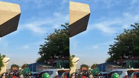 Saat ini sedang dalam penanganan petugas kepolisian, akibatnya arus lalu lintas alami kepadatan.