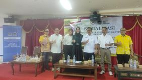 Kegiatan sosialisasi program MBG dengan mengangkat tema 'Bersama Mewujudkan Generasi Sehat Indonesia' ini bertempat di Hall Plaza Taman Harapan Baru, Bekasi, Jawa Barat, Selasa, 22 Juli 2025. 