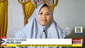Nurliah mengucapkan terimakasih kepada Presiden Prabowo Subianto yang telah menginisiasi program Sekolah Rakyat sehingga anaknya Naila dapat terus menimba ilmu untuk meraih masa depan yang lebih baik.